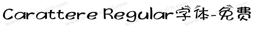 Carattere Regular字体字体转换